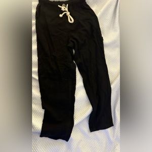 Black relaxed carpenter pants